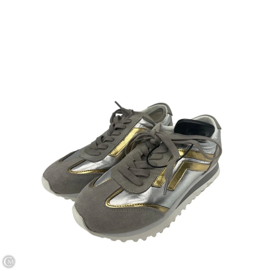 Shoes Sneakers By Franco Sarto In Grey & Silver, Size: 6