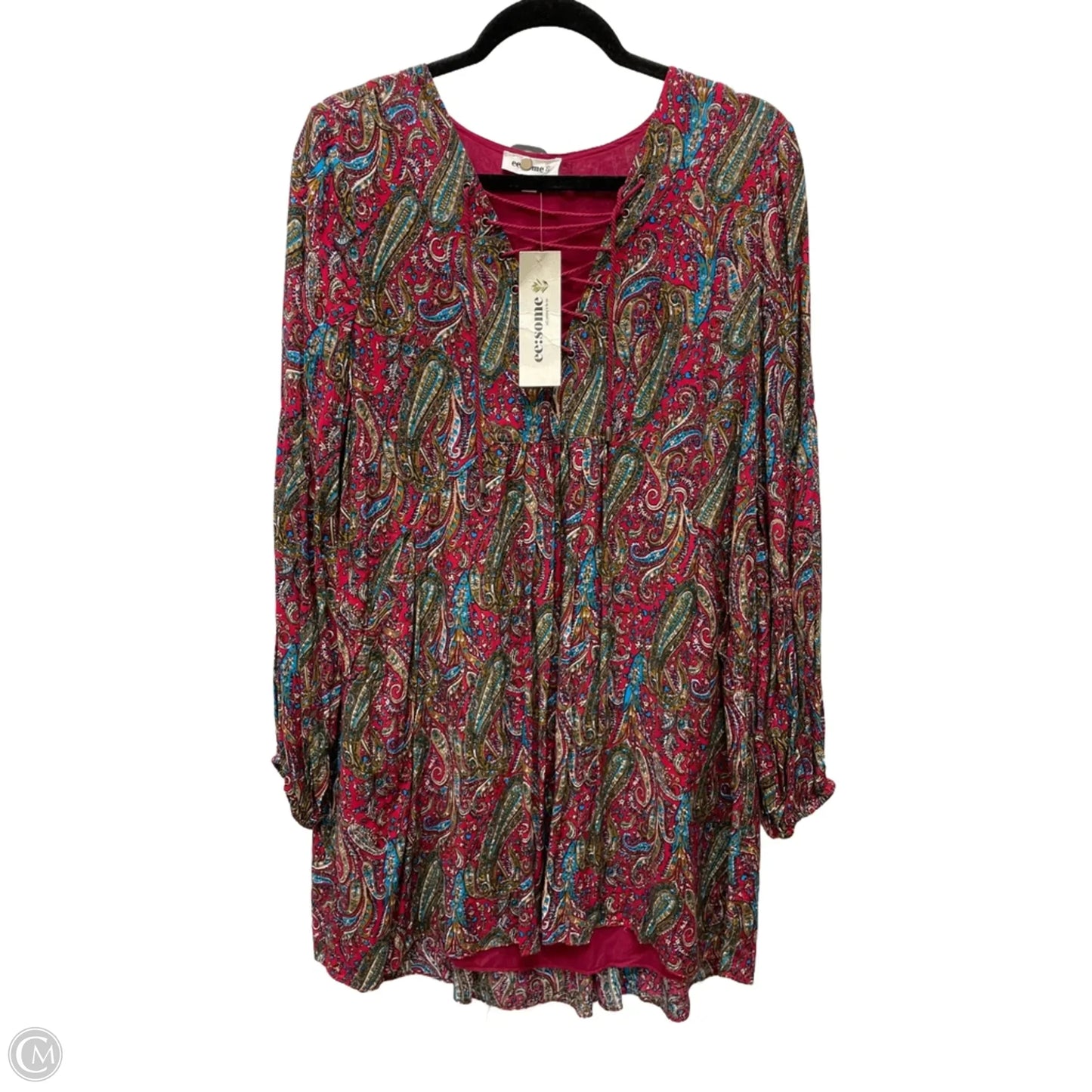 Dress Casual Short By Ee Some In Paisley Print, Size: L