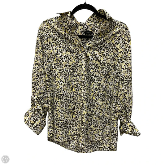Blouse Long Sleeve By Talbots In Multi-colored, Size: L