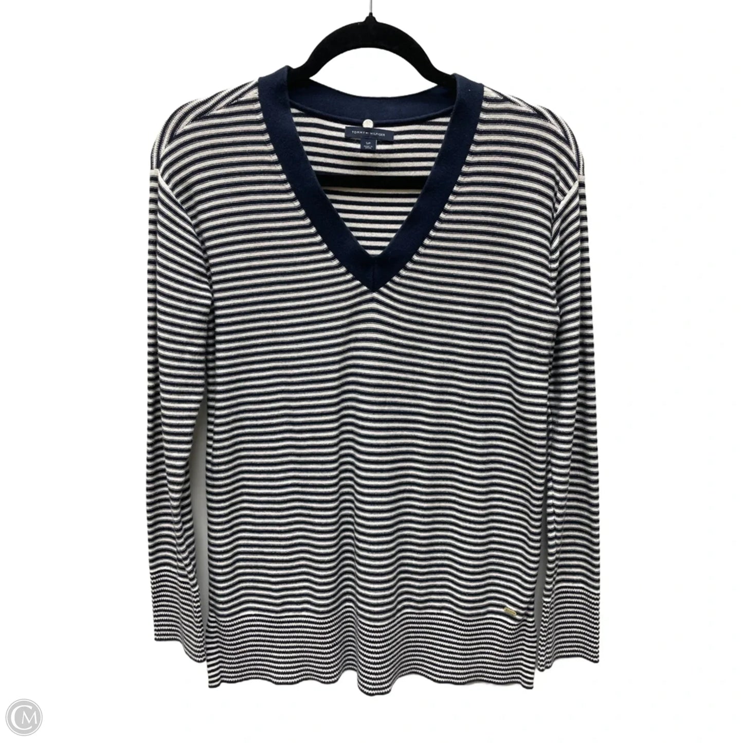 Sweater By Tommy Hilfiger In Striped Pattern, Size: S