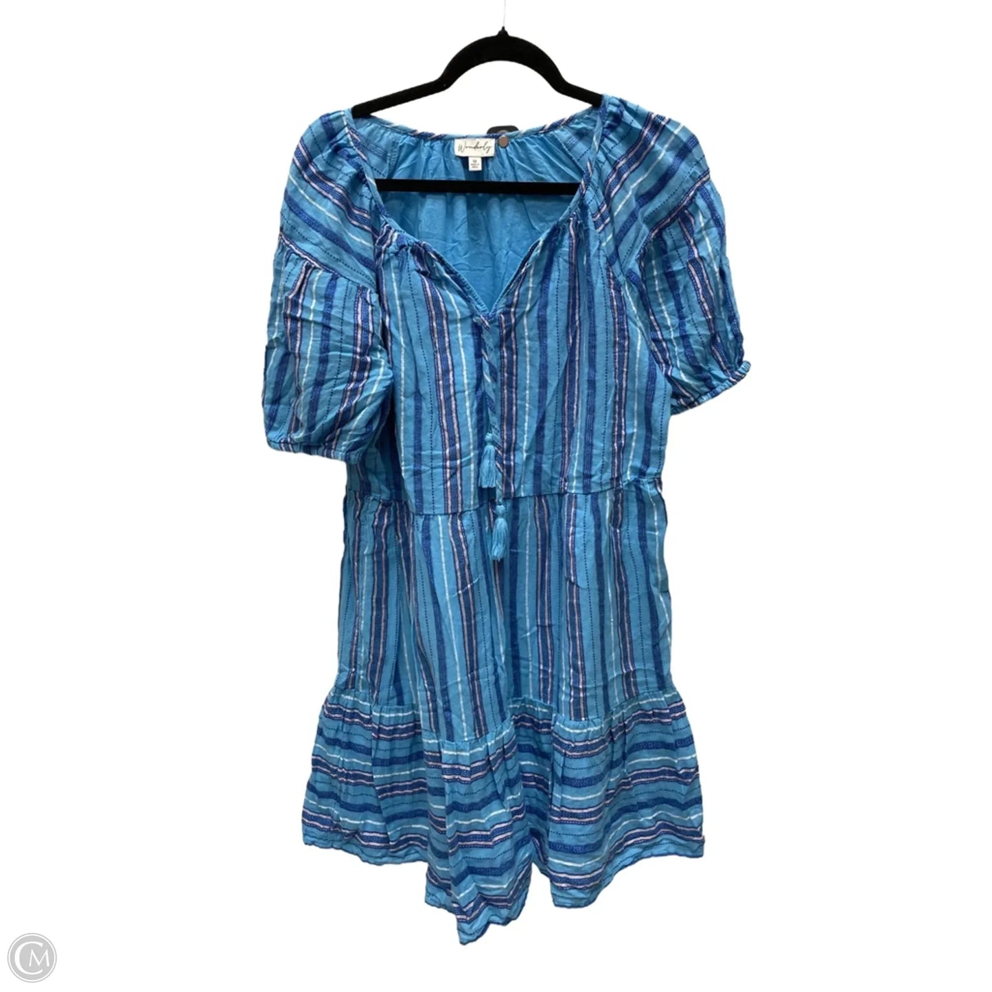 Dress Casual Short By Wonderly In Striped Pattern, Size: M