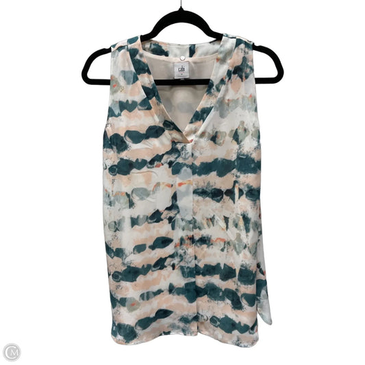 Blouse Sleeveless By Cabi In Multi-colored, Size: Xs