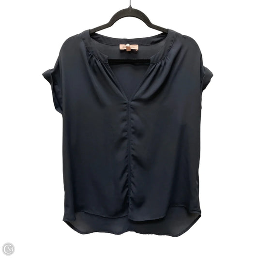 Top Short Sleeve By Philosophy In Navy, Size: L