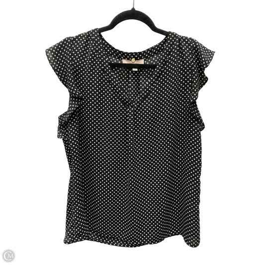 Top Sleeveless By Philosophy In Polkadot Pattern, Size: M