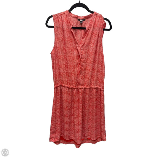 Dress Casual Short By Hilary Radley In Orange & White, Size: L