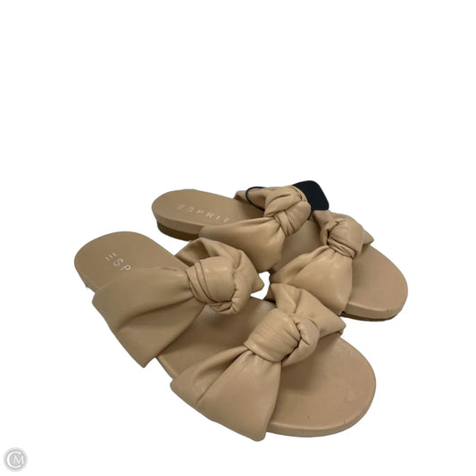 Sandals Flats By Esprit In Tan, Size: 6