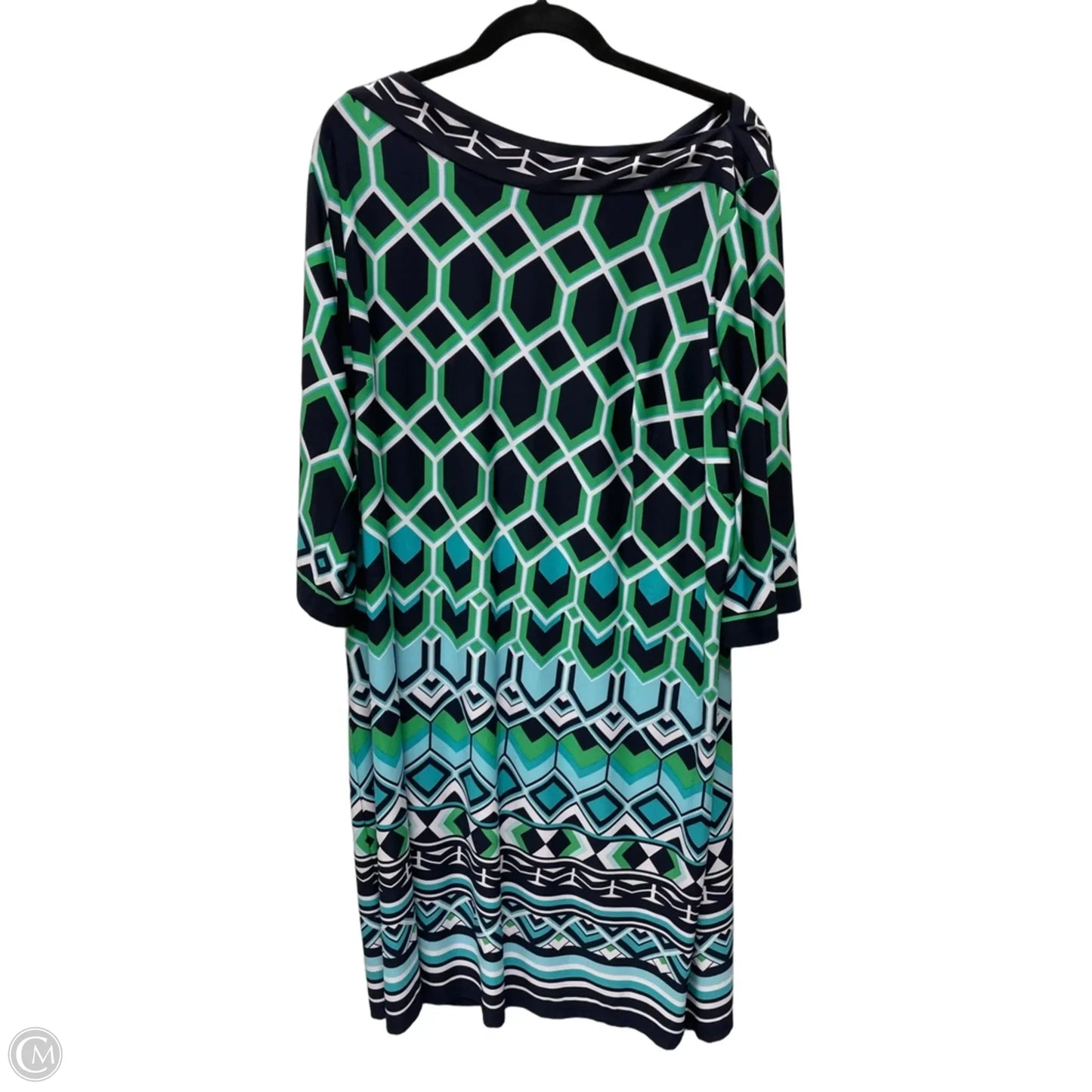 Dress Work By Studio 1 In Geometric Pattern, Size: 3x