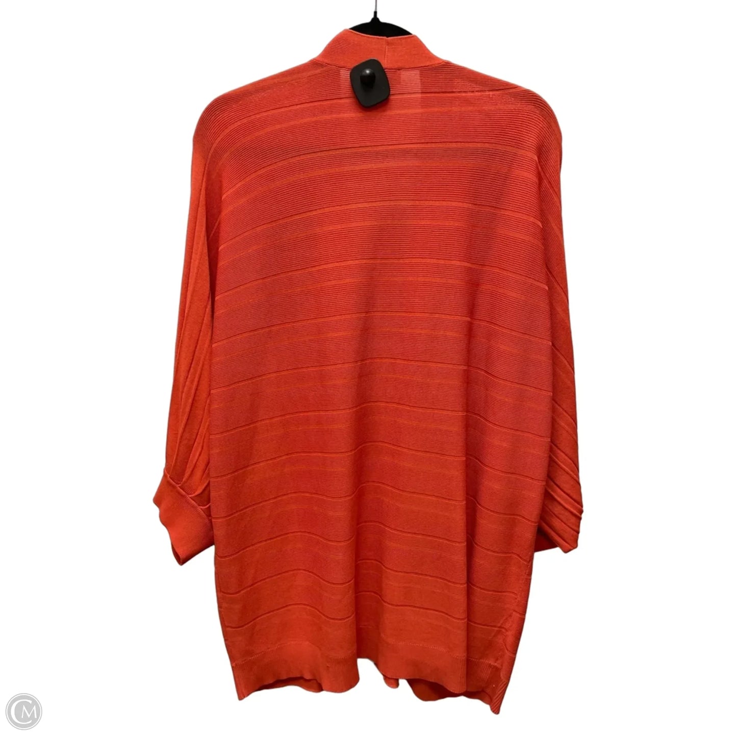 Sweater Cardigan By Chicos In Orange, Size: Xl