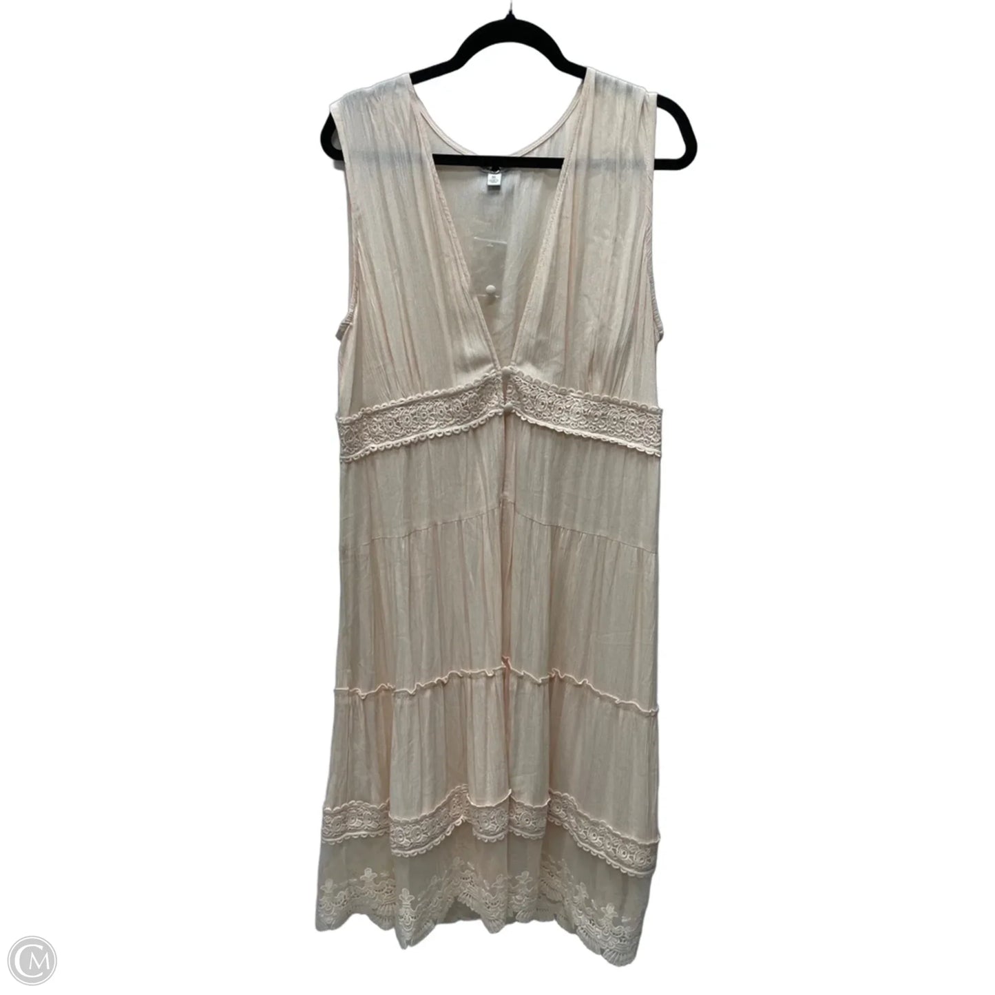 Cardigan By Cato In Peach, Size: Xl