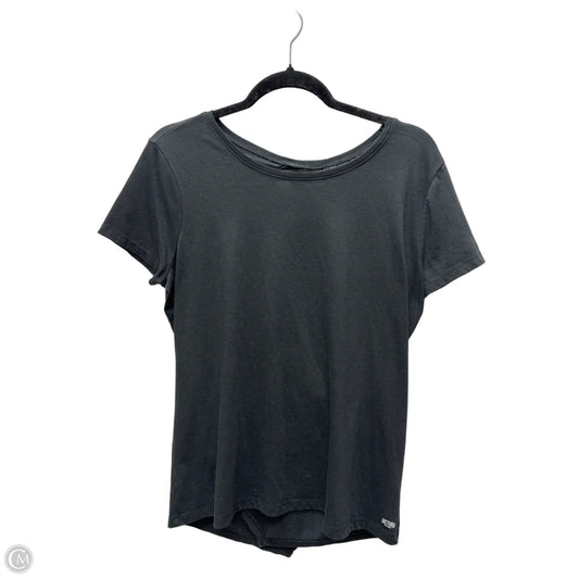 Athletic Top Short Sleeve By Victorias Secret In Black, Size: M