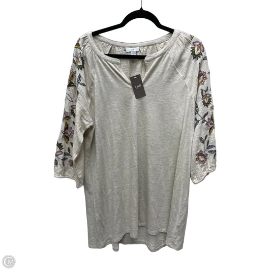 Tunic Long Sleeve By J. Jill In Tan, Size: L