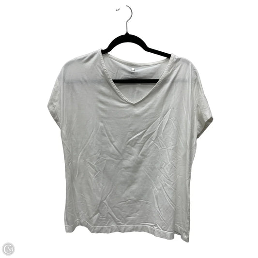 Top Short Sleeve Basic By J. Jill In White, Size: S