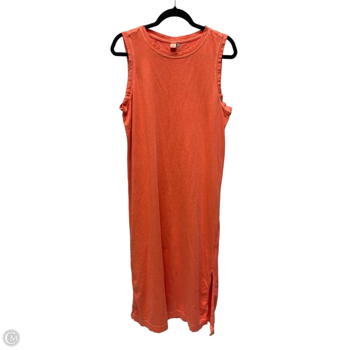 Dress Casual Midi By Old Navy In Orange, Size: L