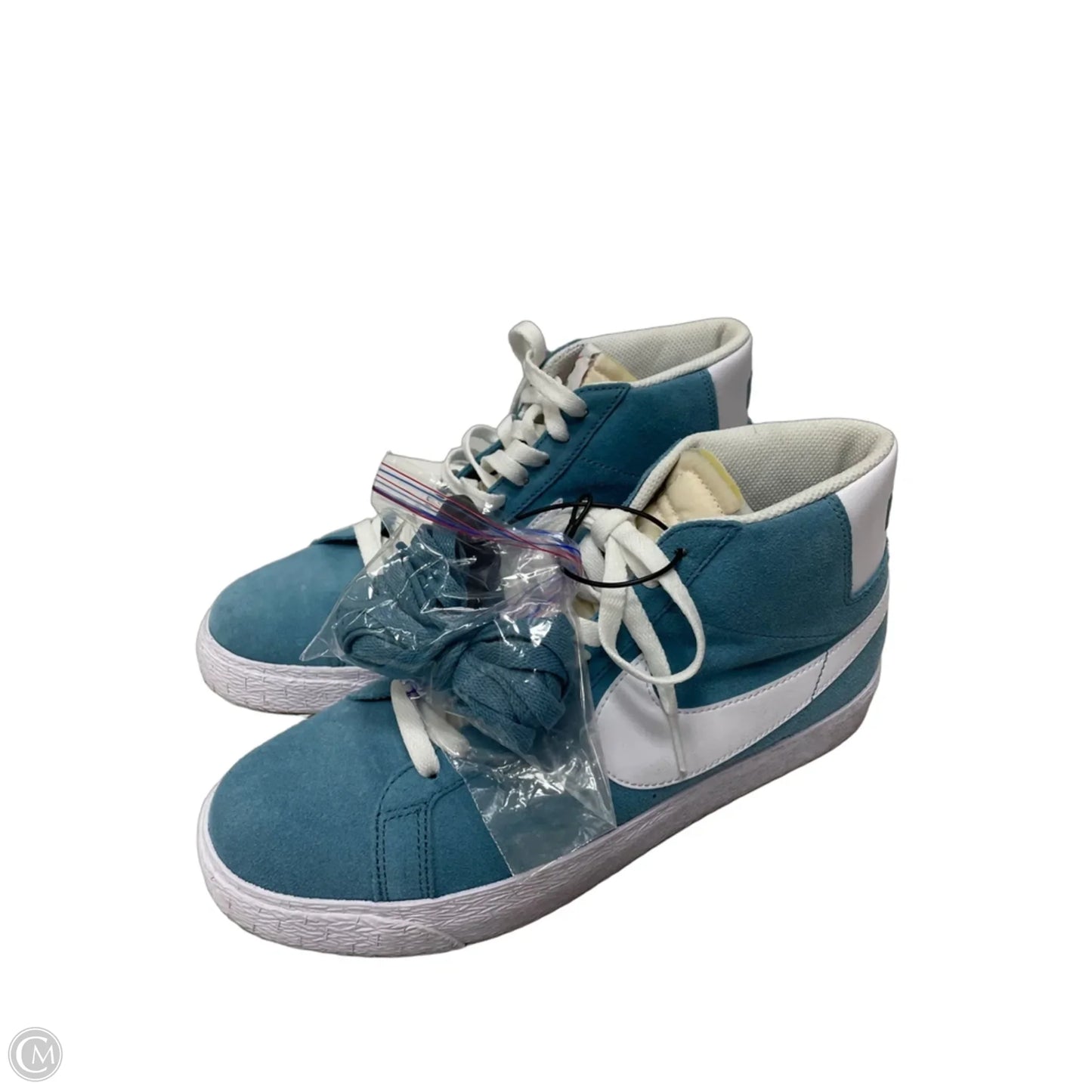Shoes Sneakers By Nike In Blue & White, Size: 10
