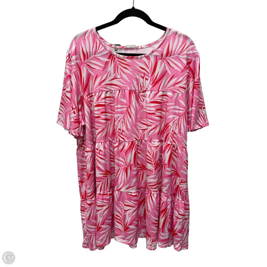 Tunic Short Sleeve By Chicsoul In Multi-colored, Size: 3x
