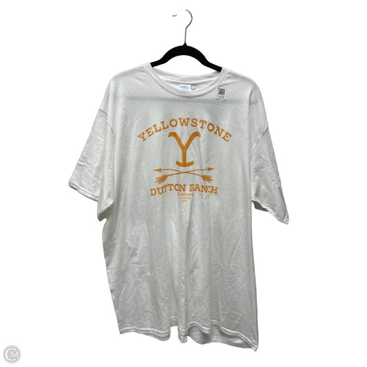 Top Short Sleeve Basic By Port & Company In White, Size: 3x