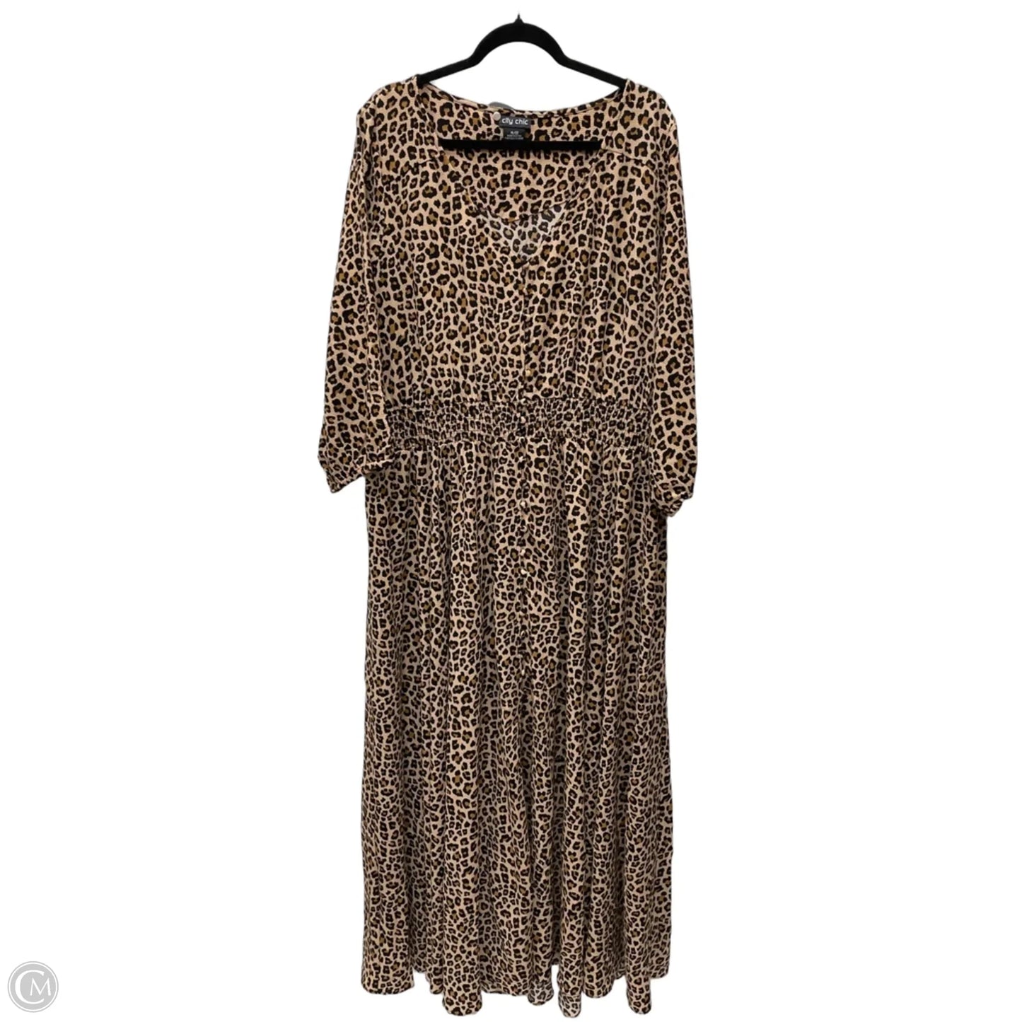 Dress Casual Maxi By City Chic In Animal Print, Size: 1x