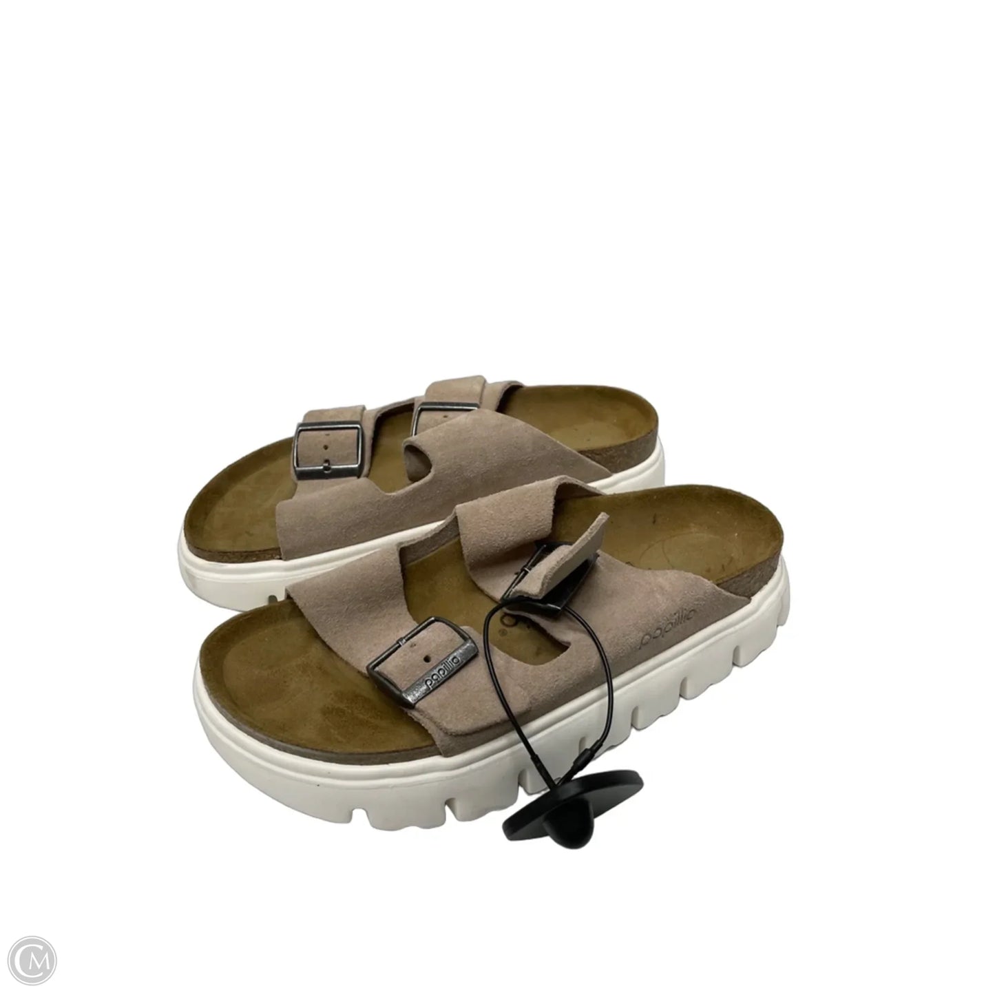Sandals Flats By Birkenstock In Tan, Size: 7