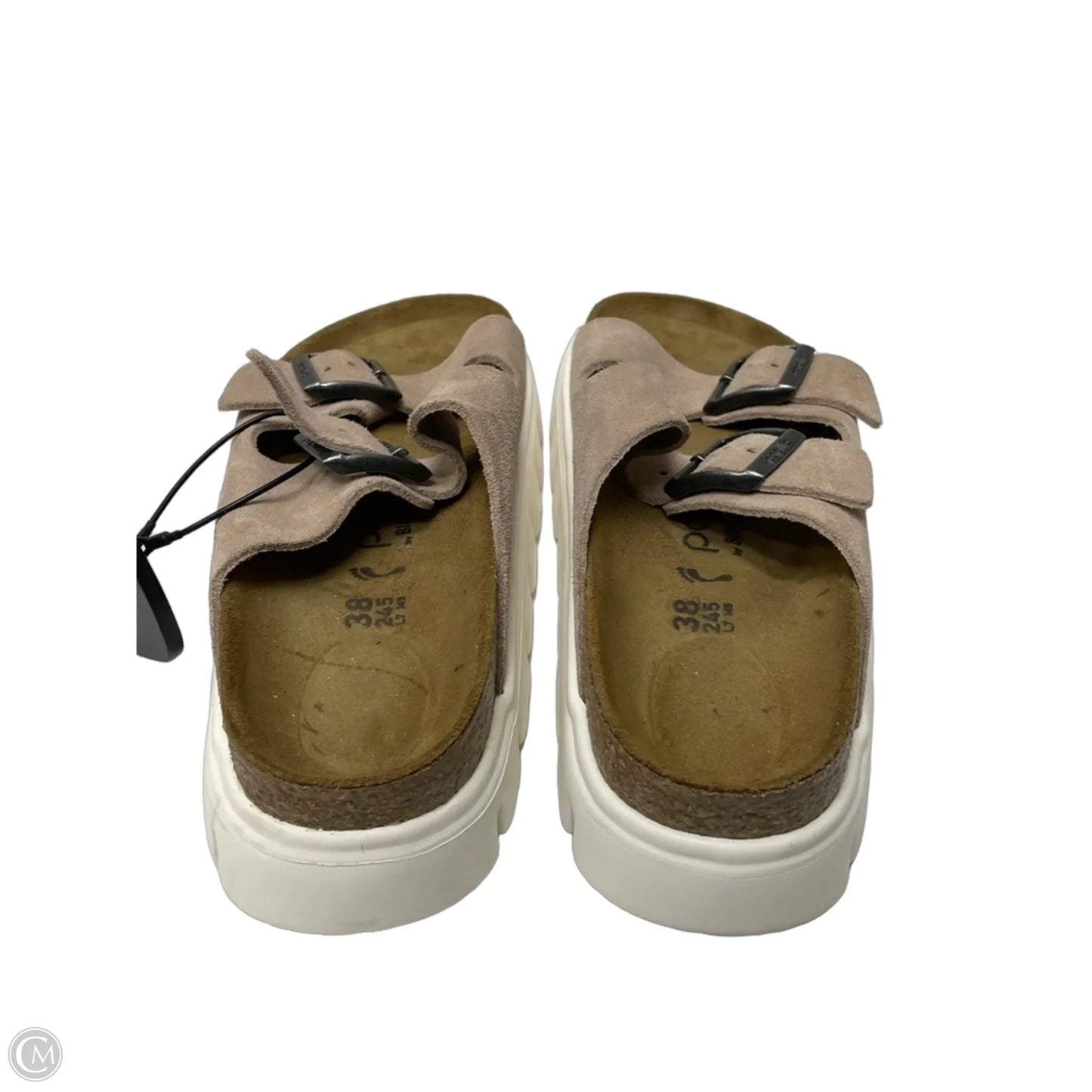 Sandals Flats By Birkenstock In Tan, Size: 7