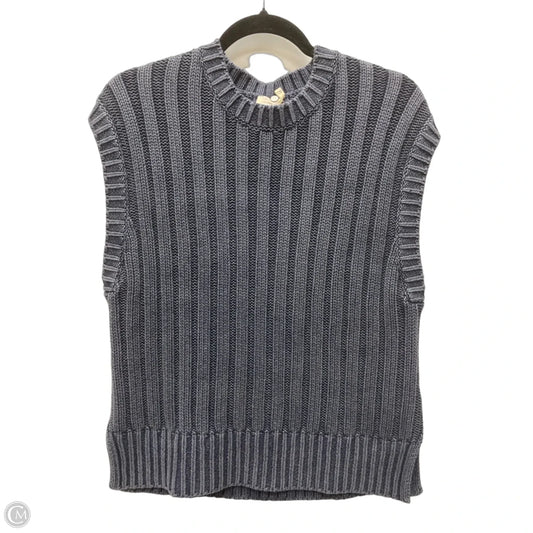 Vest Sweater By Faherty In Blue, Size: S