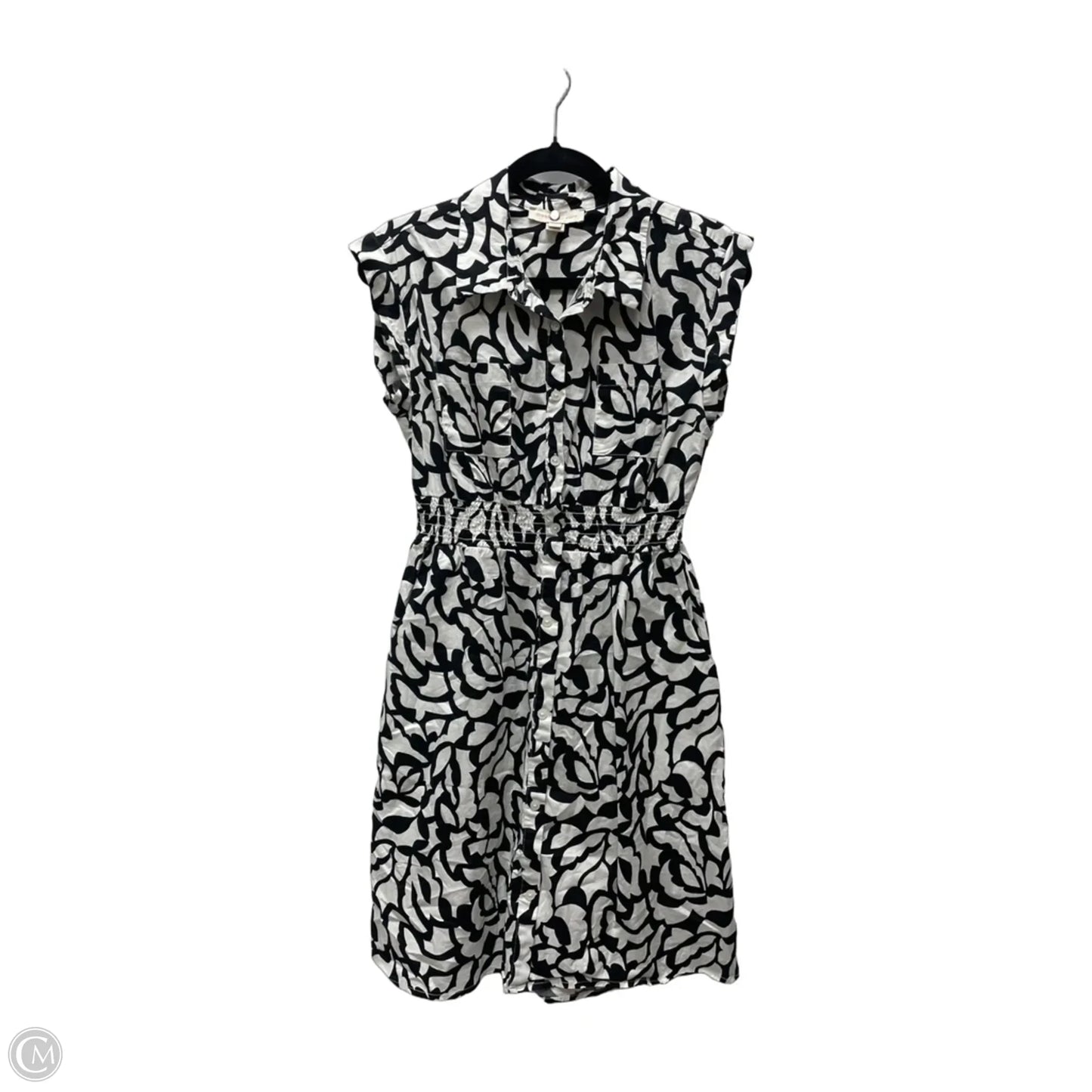 Dress Casual Short By Monteau In Black & White, Size: L