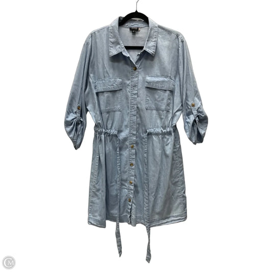Dress Casual Short By Ana In Blue Denim, Size: Xl