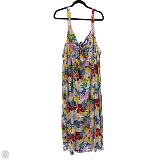 Dress Casual Maxi By Eloquii In Floral Print, Size: 3x