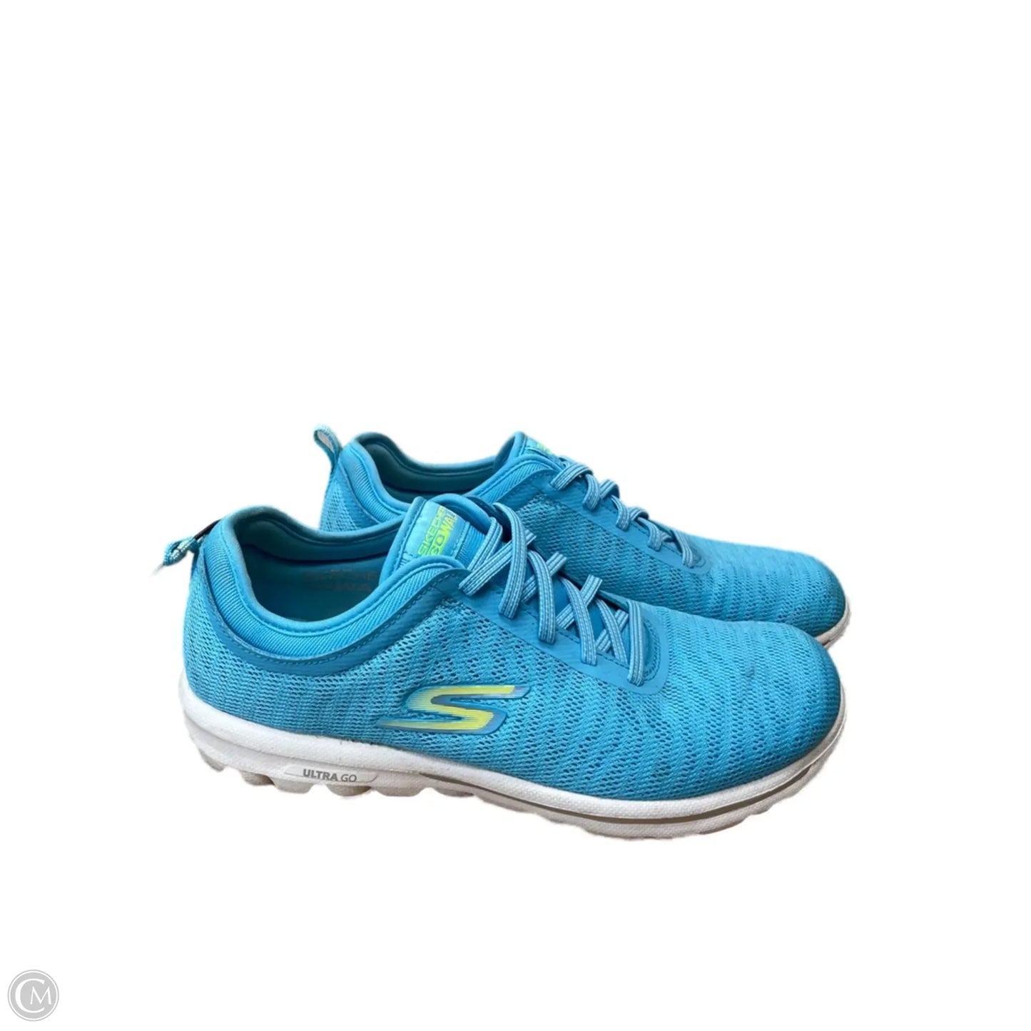 Shoes Athletic By Skechers In Blue & Green, Size: 8