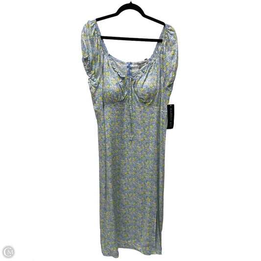 Dress Casual Midi By Madden Girl In Floral Print, Size: 1x
