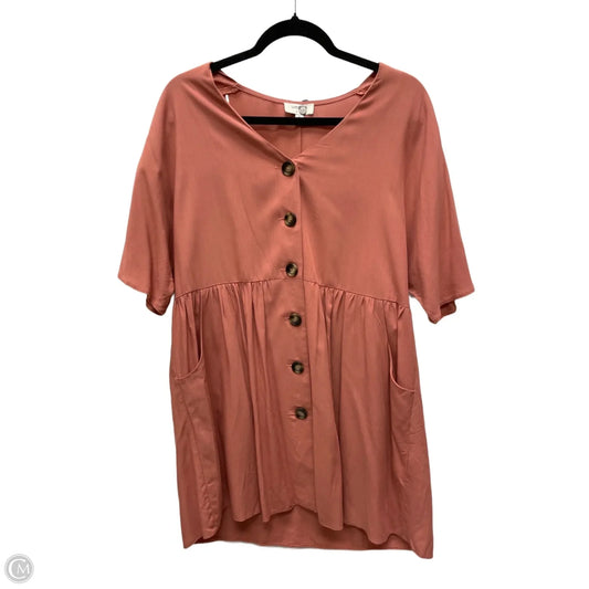 Dress Casual Short By Umgee In Coral, Size: S