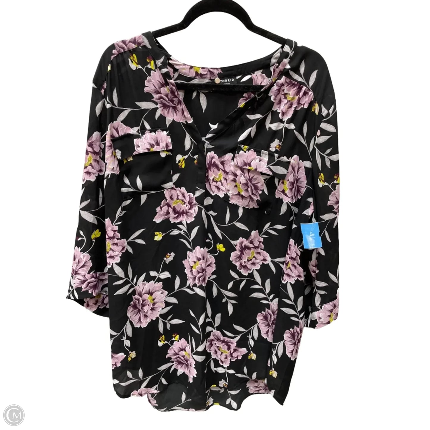 Top Short Sleeve By Torrid In Floral Print, Size: 2x