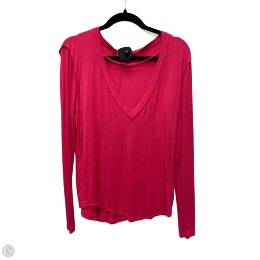 Top Long Sleeve By We The Free In Pink, Size: M
