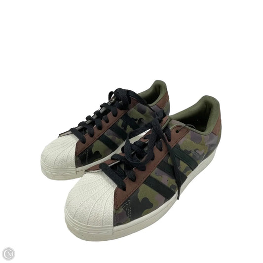 Shoes Sneakers By Adidas In Camouflage Print, Size: 10