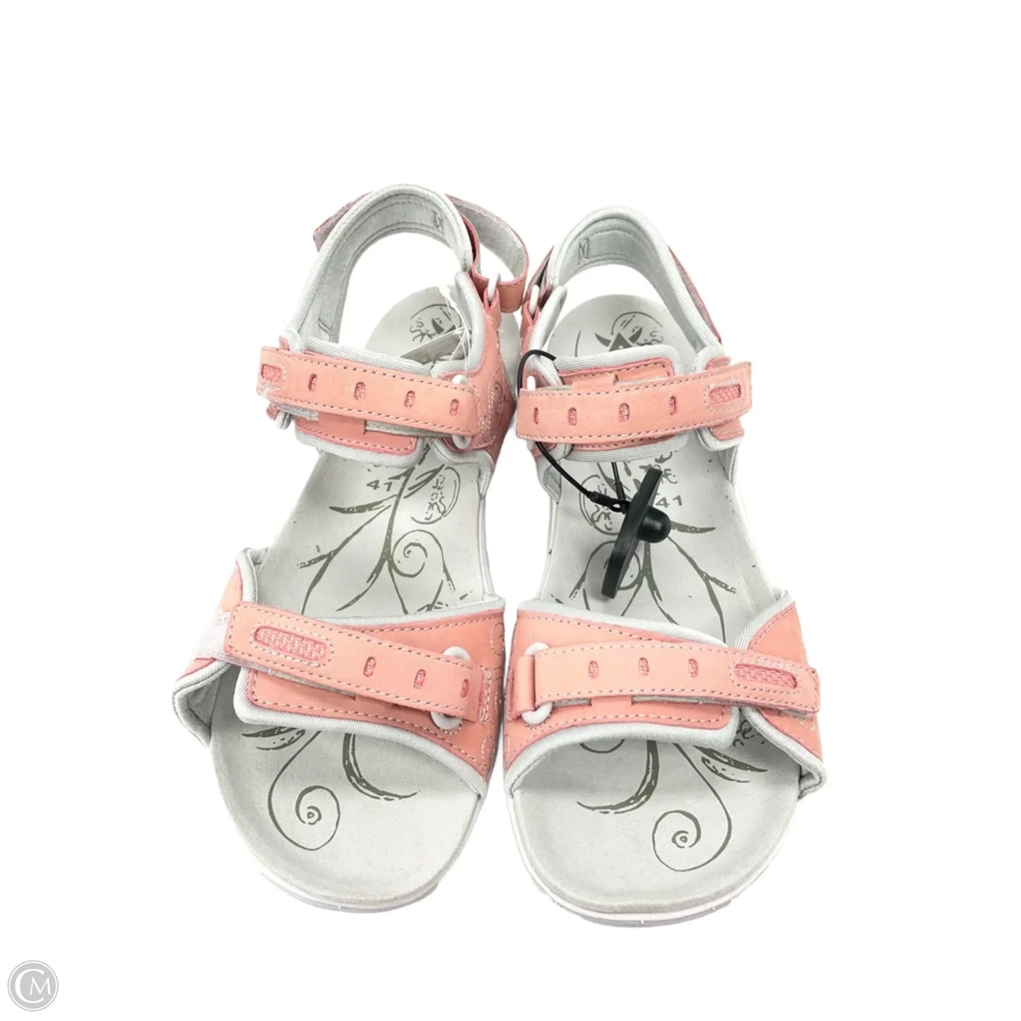 Sandals Flats By Cmc In Grey & Pink, Size: 11