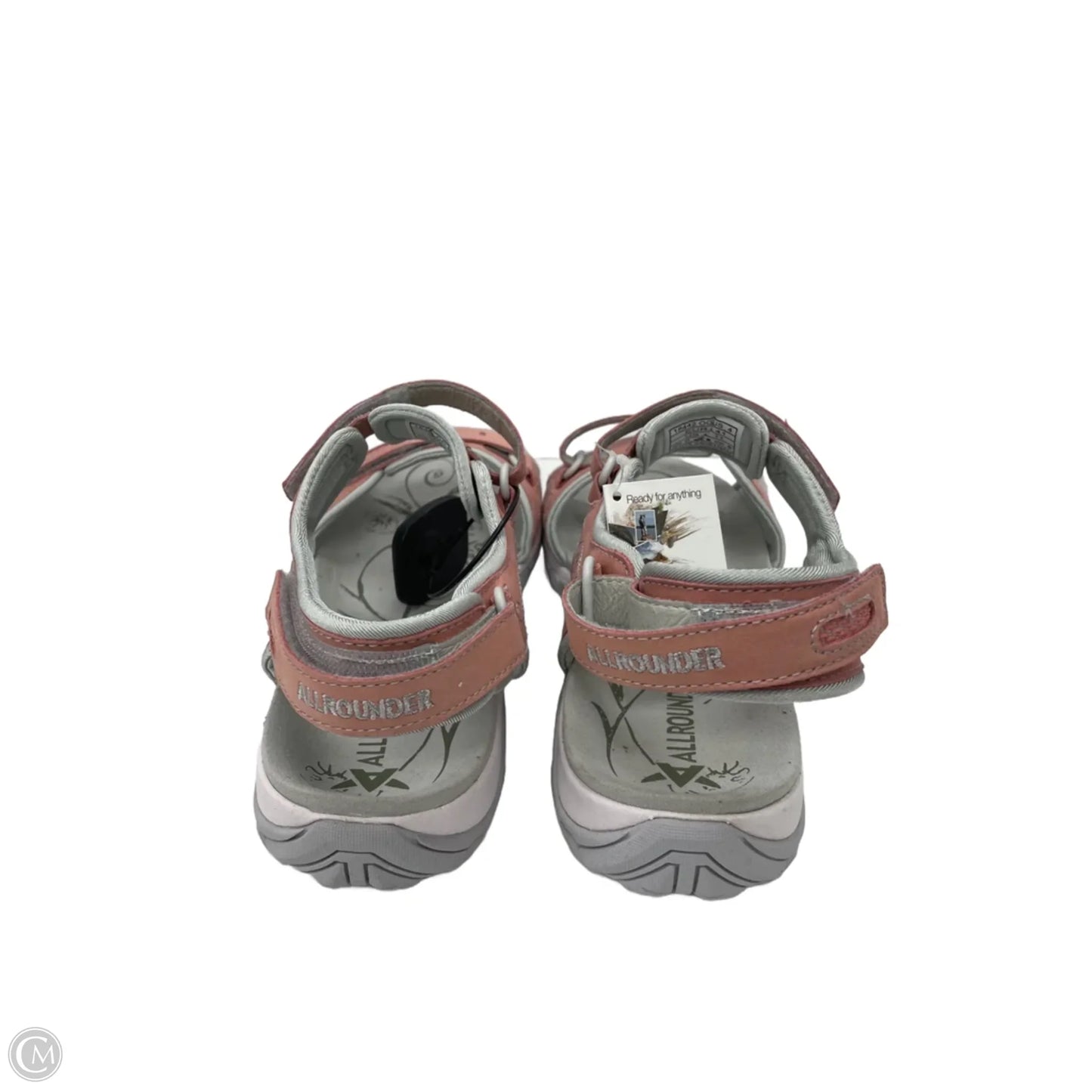 Sandals Flats By Cmc In Grey & Pink, Size: 11