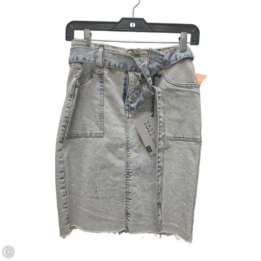Skirt Midi By Indigo In Blue Denim, Size: 6