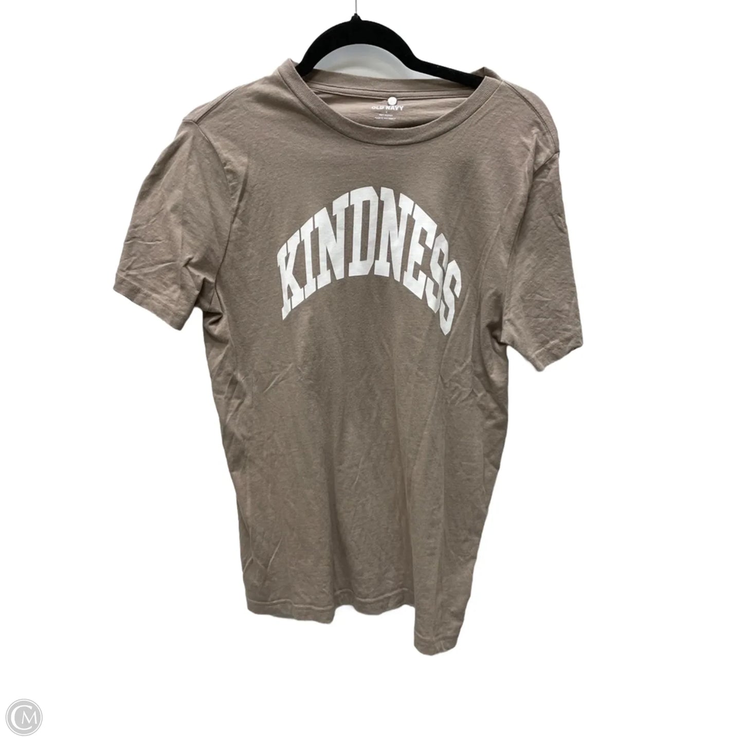 Top Short Sleeve By Old Navy In Brown & White, Size: S