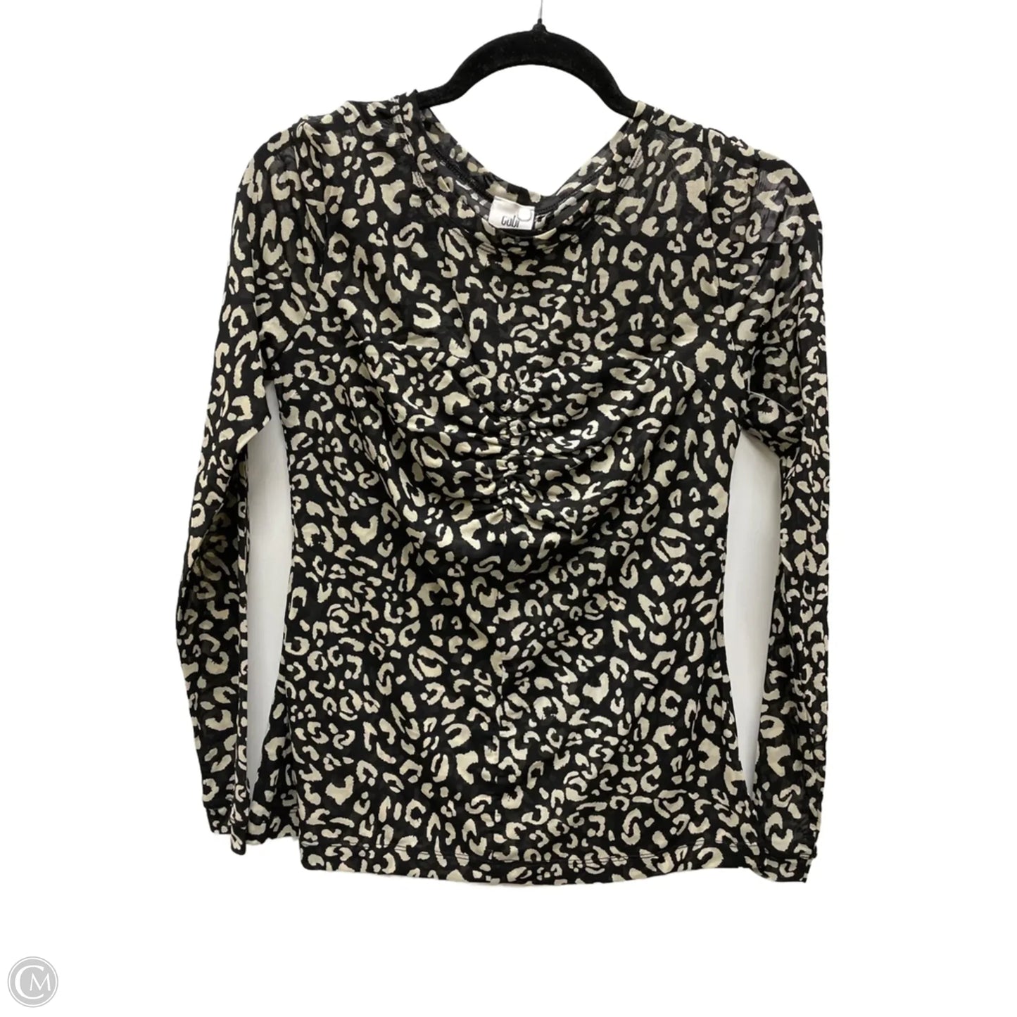Top Long Sleeve By Cabi In Animal Print, Size: S