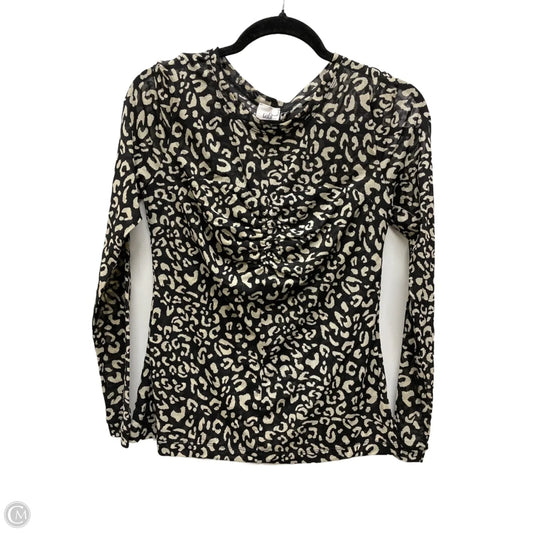 Top Long Sleeve By Cabi In Animal Print, Size: S