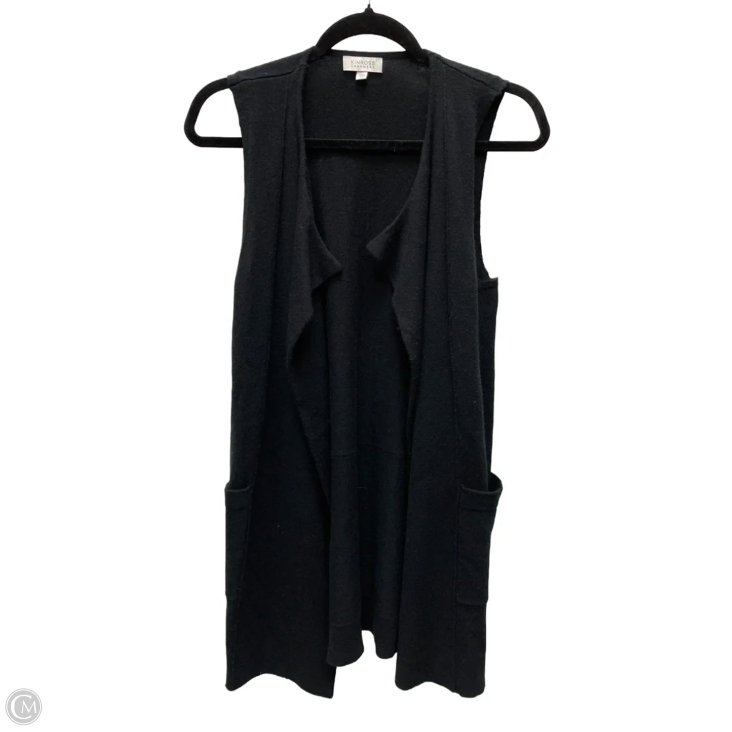Sweater Cardigan Cashmere By Kinross In Black, Size: Xs