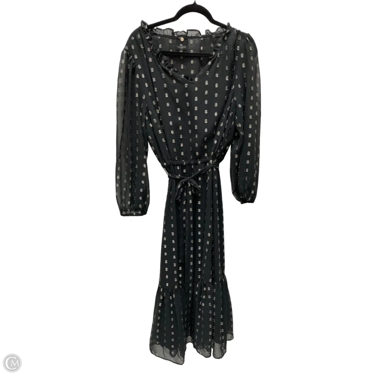 Dress Party Long By Talbots In Polkadot Pattern, Size: L