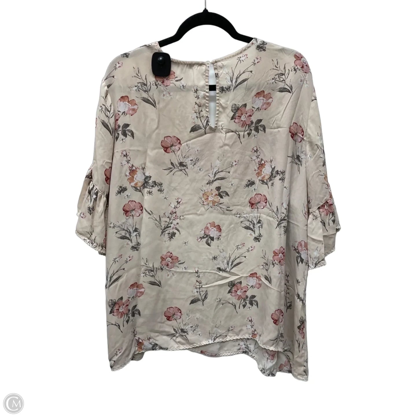 Top 3/4 Sleeve By Rose And Olive In Floral Print, Size: 3x