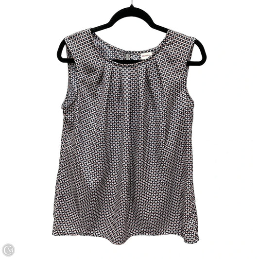 Top Sleeveless By Merona In Geometric Pattern, Size: L