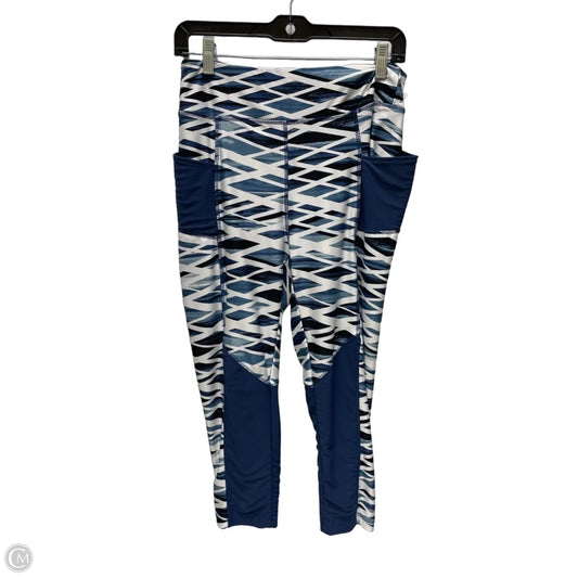 Athletic Leggings By Athletic Works In Geometric Pattern, Size: L