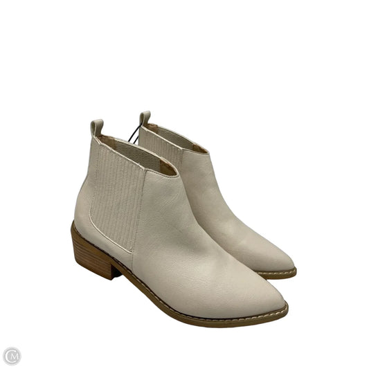 Boots Ankle Heels By Oasis Society In Beige, Size: 6