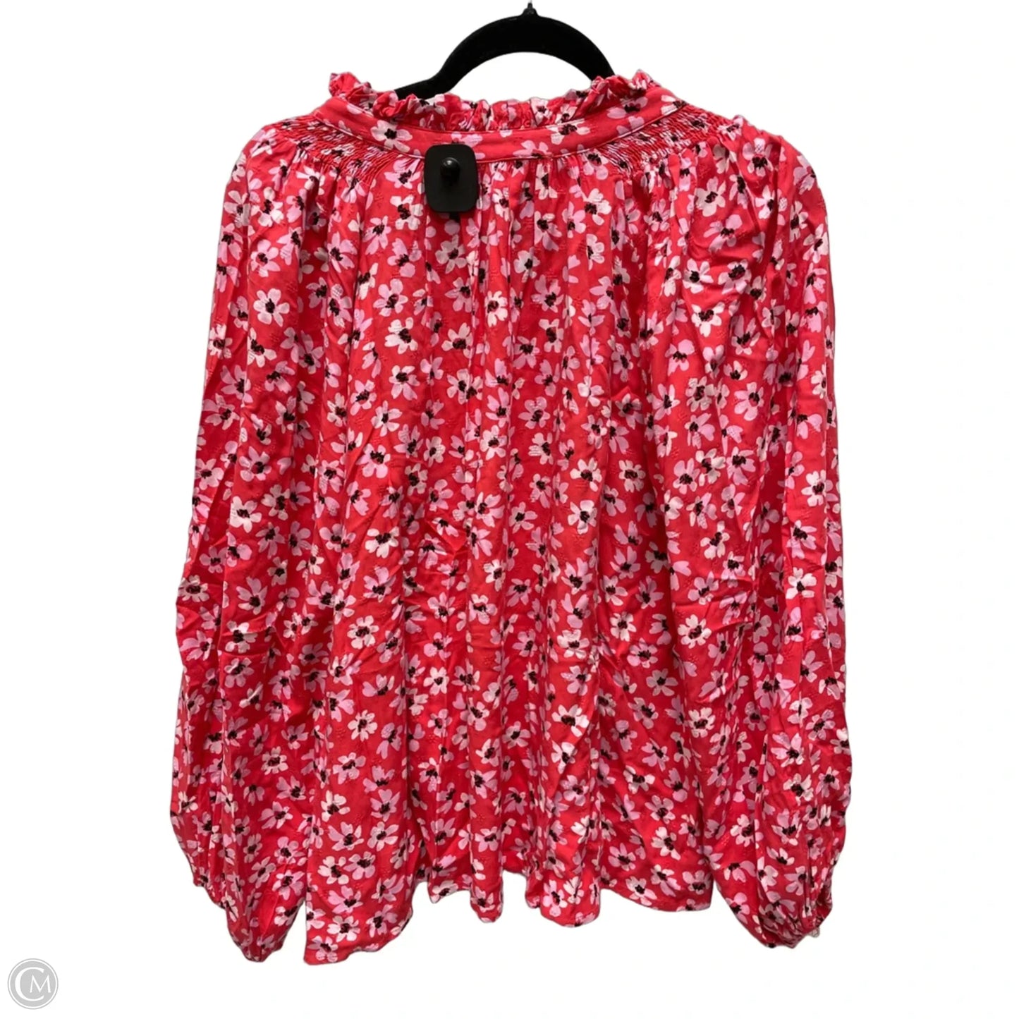 Top Long Sleeve By Karlie In Floral Print, Size: L