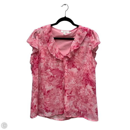 Top Short Sleeve By Clothes Mentor In Floral Print, Size: Xl