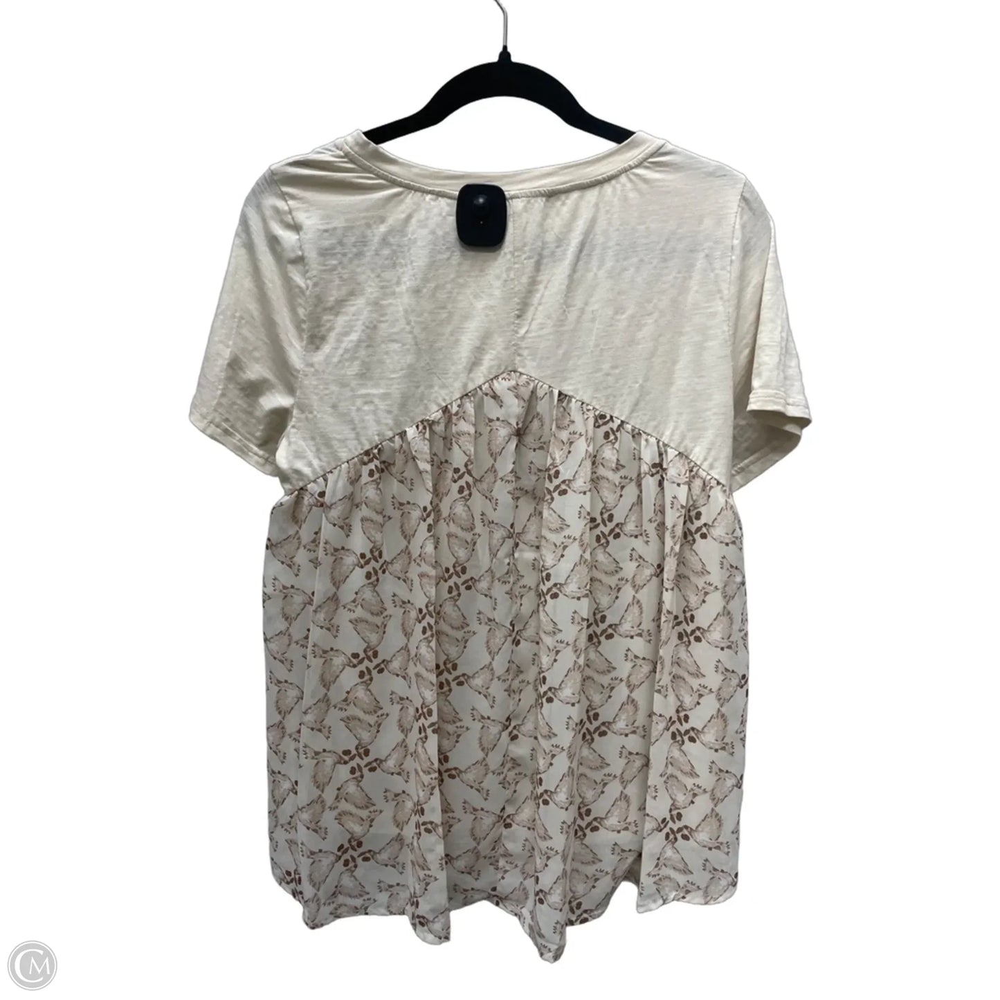 Top Short Sleeve By Entro In Geometric Pattern, Size: S