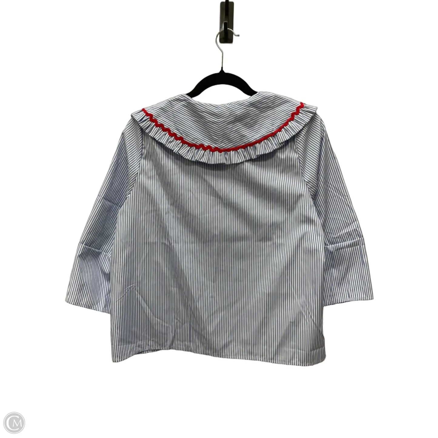 Top Long Sleeve By Sunday Up In Striped Pattern, Size: M