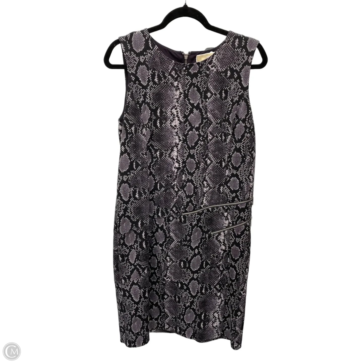 Dress Casual Short By Michael By Michael Kors In Snakeskin Print, Size: L